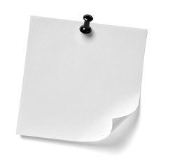 note paper push pin message