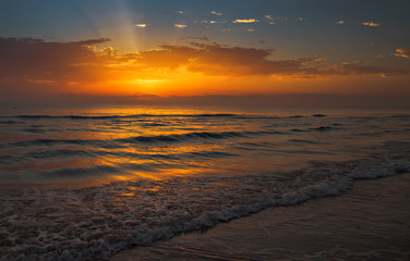 Dawn on the Mediterranean Sea