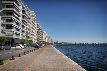 Fototapeta premium Beautiful view of Thessaloniki city, Greece. The white tower.