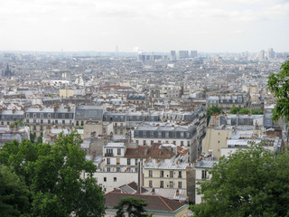 Fototapeta na wymiar Spectacular panorama of Paris, France