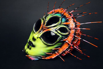 Masquerade colorful scary masks