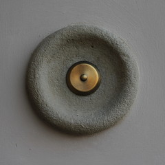 A doorbell button