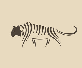 Abstract tiger illustration