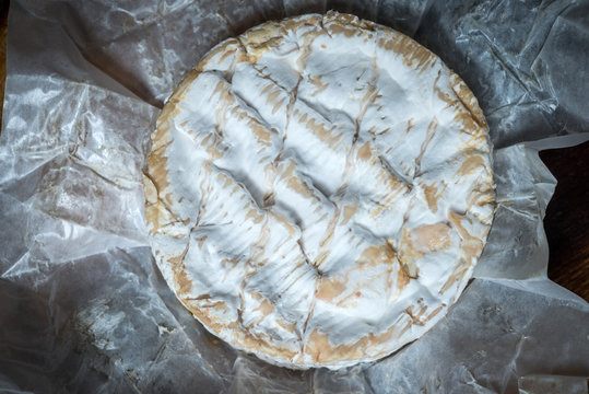 Whole camembert cheese