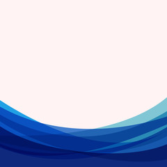 blue curve abstract background