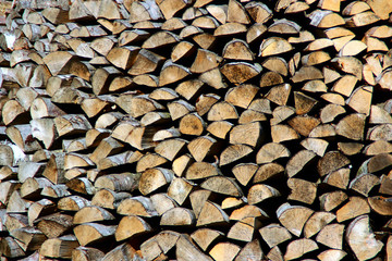 Stack of the firewood