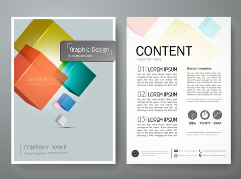 Vector magazine,modern flyers brochure,cover,annual report,design templates,layout with abstract square background in a4 size,To adapt for business poster,information,presentation, illustration