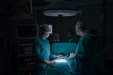 Surgery team in hospital