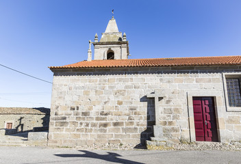Parish Church in Sao Pedro do Rio Seco, Almeida, Guarda, Portugal 