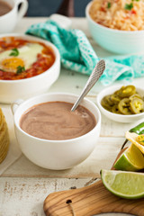 Mexican hot chocolate on a breakfast table
