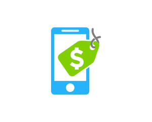 Mobile Sale Logo Design Template