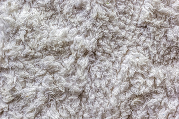 Textura de tapete branco.