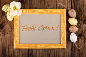 Frohe Ostern Grußkarte