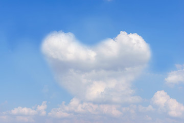 heart from cloud on sky