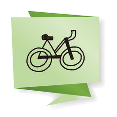 Fototapeta premium doodle bicycle