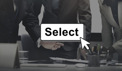 Select Pick Selecting Compare Selection Targeting Concept