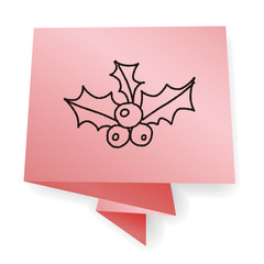 Poinsettia doodle drawing