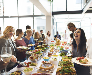 Brunch Choice Crowd Dining Food Options Eating Concept