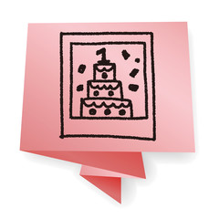 birthday card doodle drawing