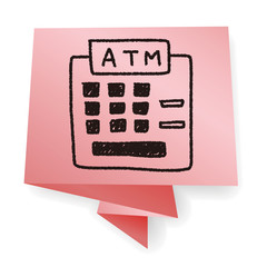 ATM doodle drawing