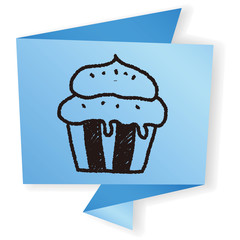 cupcake doodle drawing