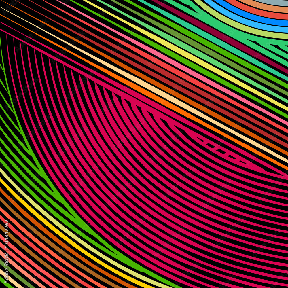 Poster abstract background with colorful lines