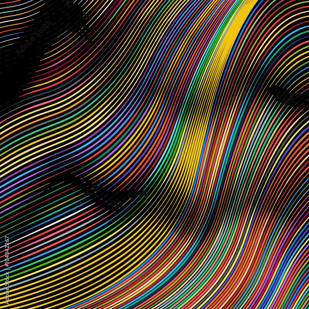 Poster abstract background with colorful lines