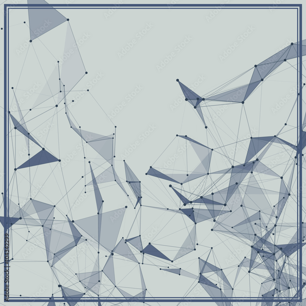 Poster abstract background with dotted grid