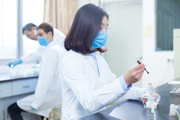 people do medical experiment in lab