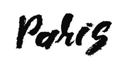 The custom hand lettering poster for your design. Creative typography. Hand drawn greeting card with text Paris, New York City, Rome, Amsterdam. Tourism and travel.