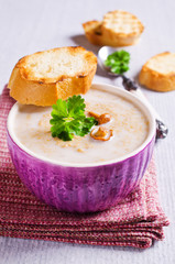 Soup with mushrooms