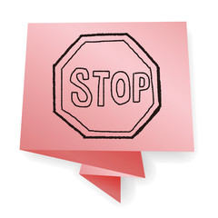 stop sign doodle