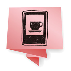 restaurant sign doodle