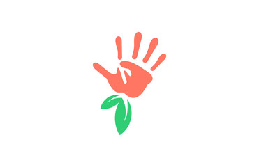 leaf hand logo