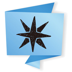 compass star doodle