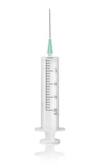 Syringe isolated on white background