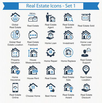 Real Estate Icons - Set 1