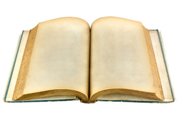 old book open