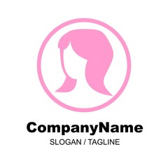 hair salon & barbershop logo icon Vector