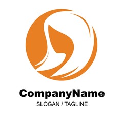 hair salon & barbershop logo icon Vector