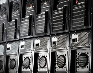 Back part of computer cases