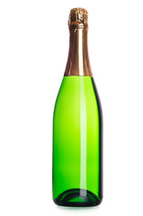 champagne bottle isolated
