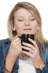 Woman Drinking Coffee