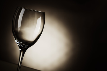 empty wine glass