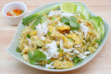 Crab Fried Rice - Fried rice thai style Asia Thailand