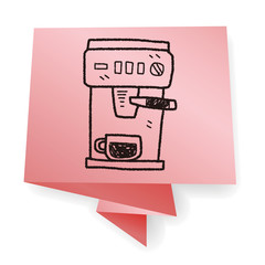 coffee machine doodle