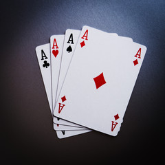 poker cards aces