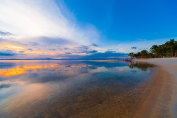Fototapeta premium sunset tropical sea