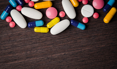 colorful pills and tablets