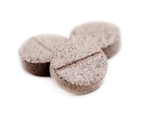 three tablets isolated